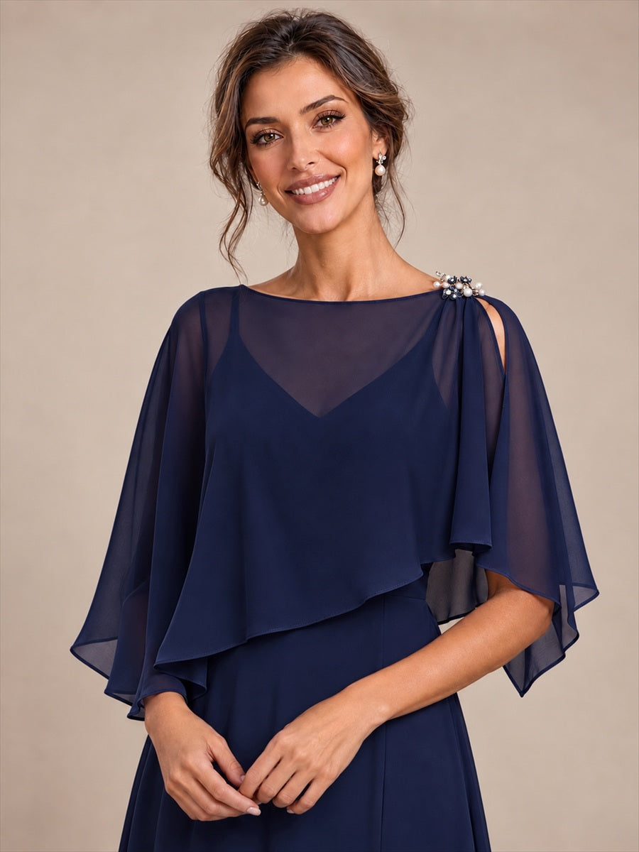 EA02750NB | Contemporary Eveningwear Elegant Design Shawl