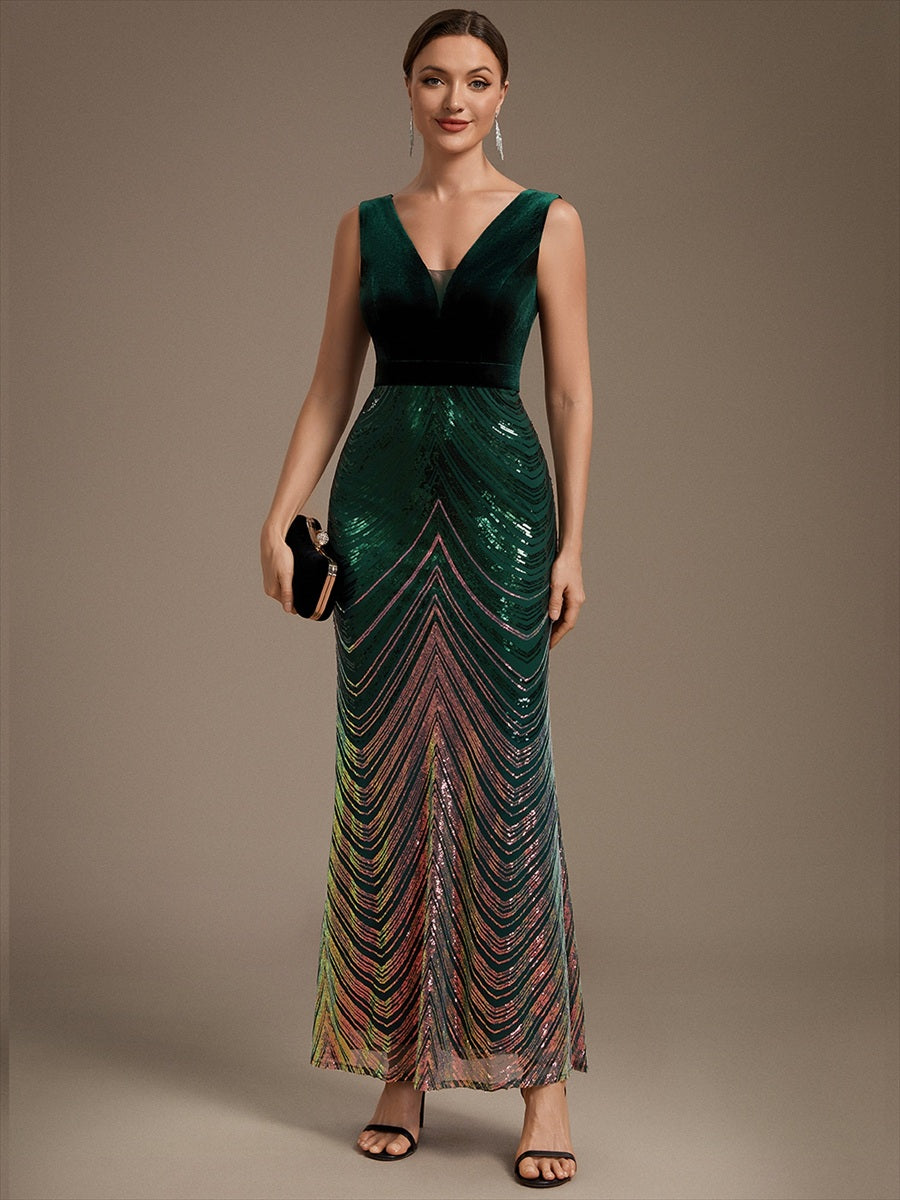 Fast Delivery Plus Size Sleeveless V-Neck Ombre Sequin Mermaid Maxi Evening Dresses - EE02788DG-R4.jpg