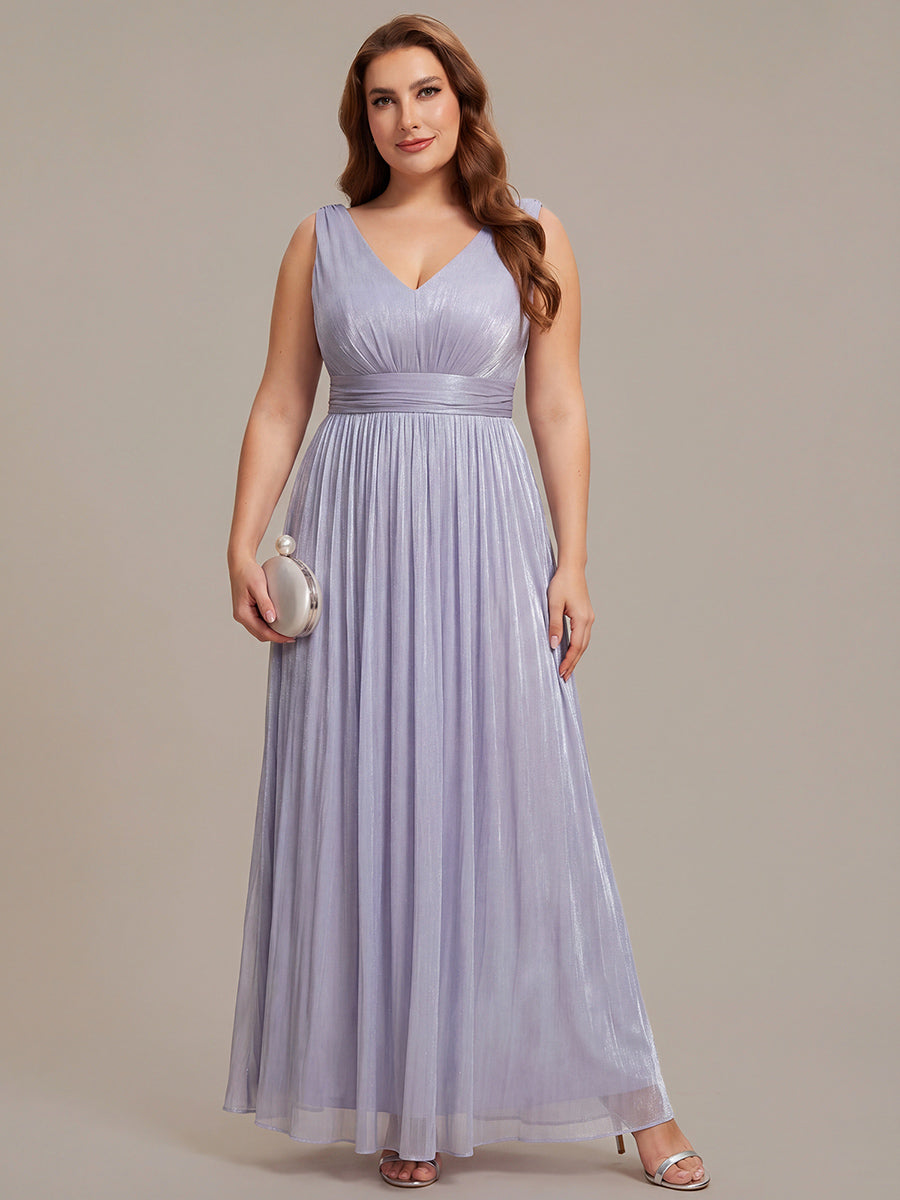 Color=Frosted Lilac | Wholesale Strapless V-Neck Gathered A-Line Floor Length Evening Dresses-Frosted Lilac 10