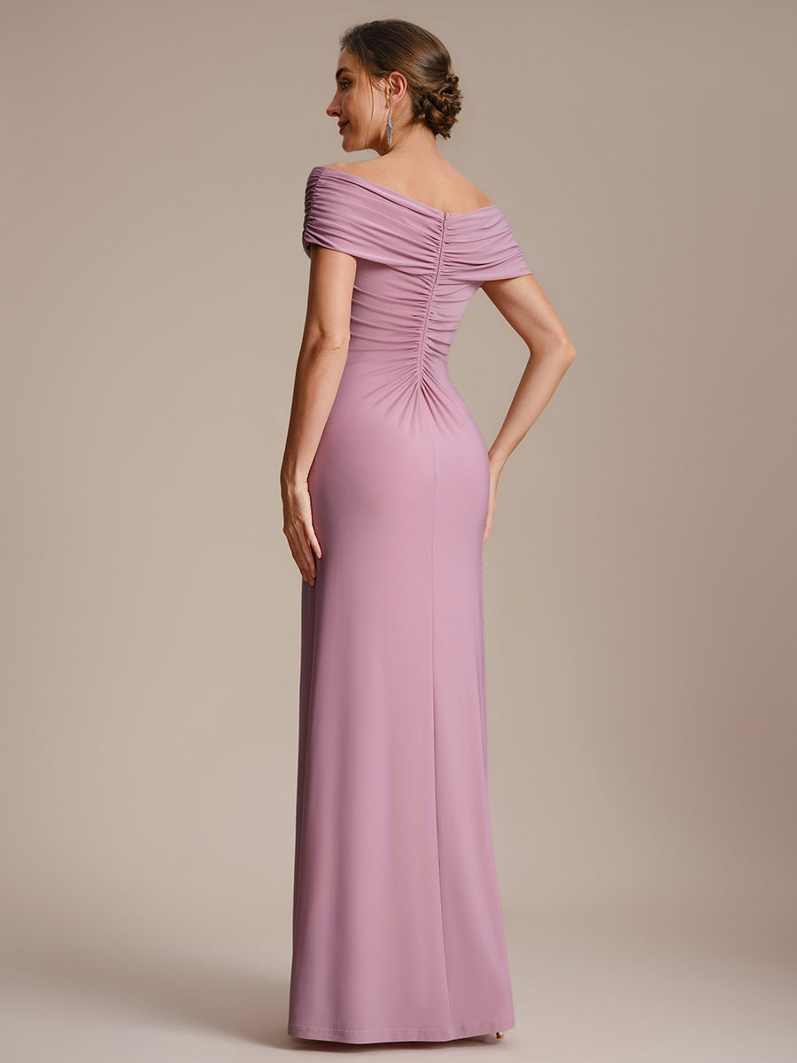 Color=Purple Orchid | Industrial Use Sleeveless Multi-way V-neck High Stretch Sheath Maxi Evening Dresses-Purple Orchid 22
