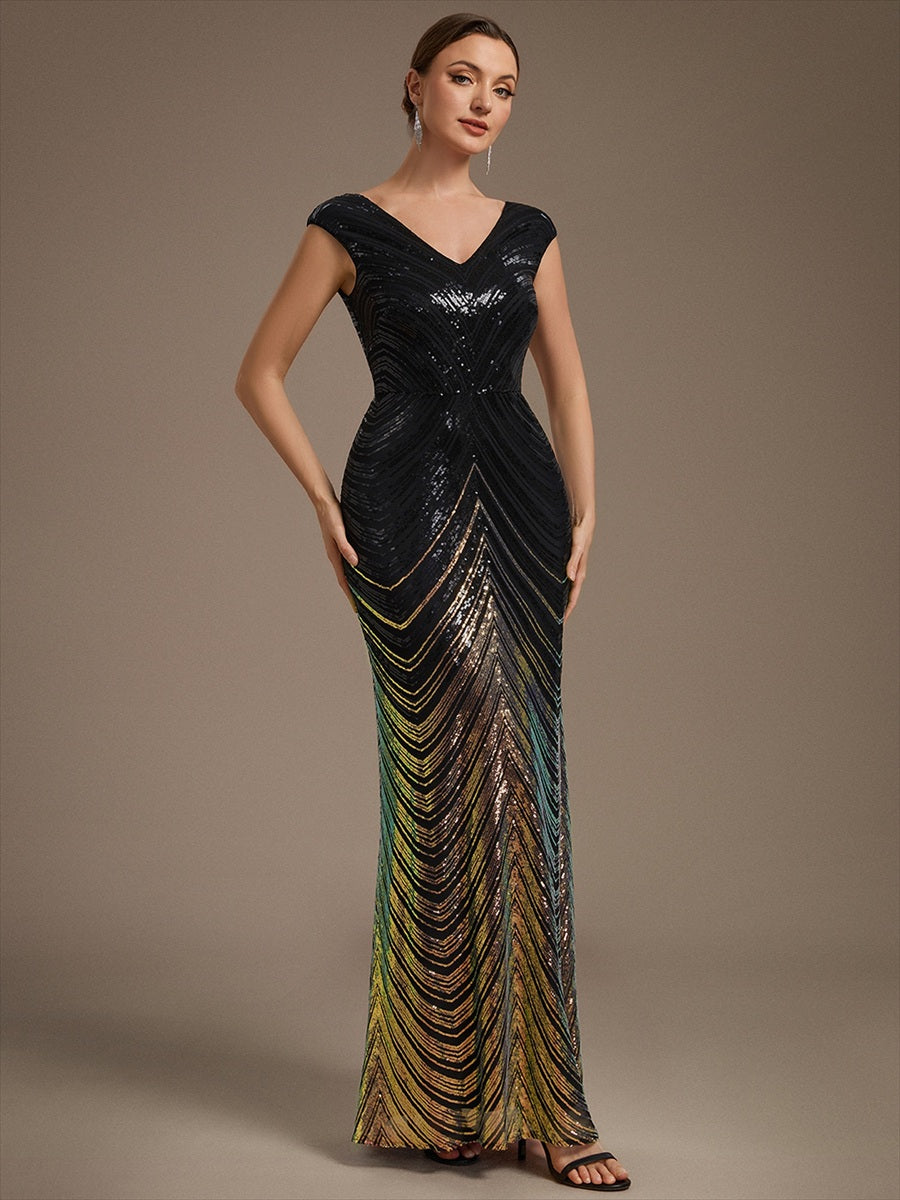 One Stop Shop Plus Size Sequin Sleeveless V-Neck Mermaid Maxi Evening Dresses - EE02829KG-R4.jpg