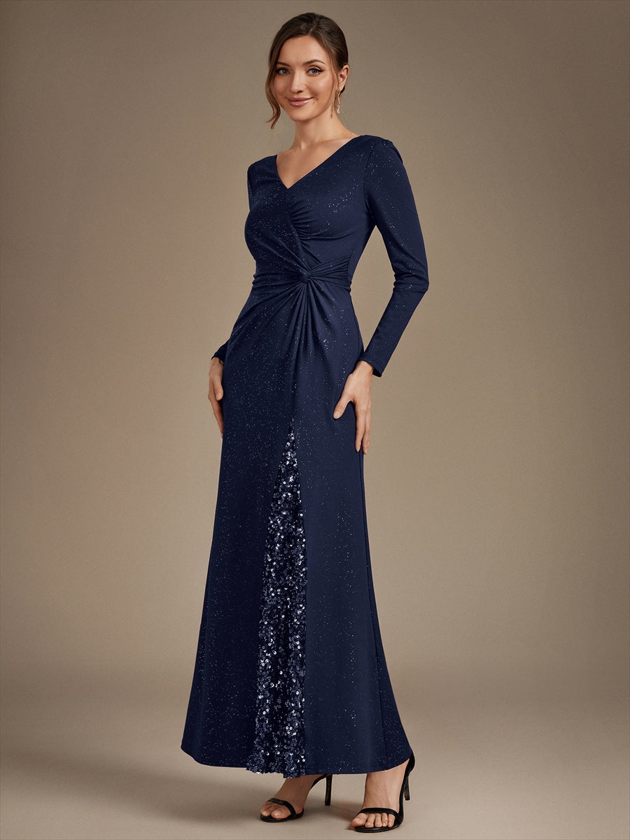 Bulk Order Plus Size Long Sleeve Jersey V-Neck Bodycon Sequined Evening Dresses - EE02857NB-R3.jpg