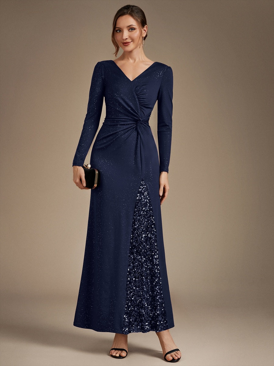 Bulk Order Plus Size Long Sleeve Jersey V-Neck Bodycon Sequined Evening Dresses - EE02857NB-R4.jpg