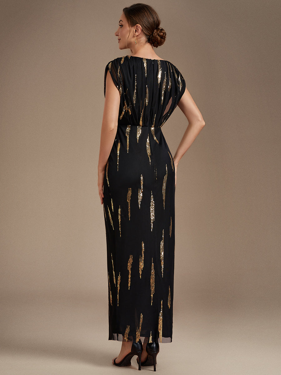 One Stop Shop Plus Size Short Sleeve Tulle V-Neck Bodycon Sequin Evening Dresses - EE04791KG-R2.jpg
