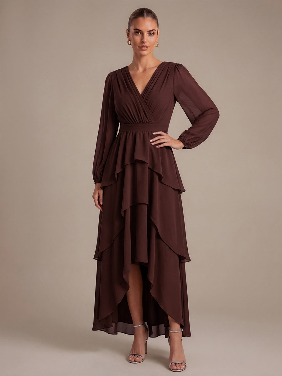 Bulk Order Plus Size Long Sleeve Chiffon A-Line Crossover Wedding Guest Dresses - EG00965CD-R.jpg