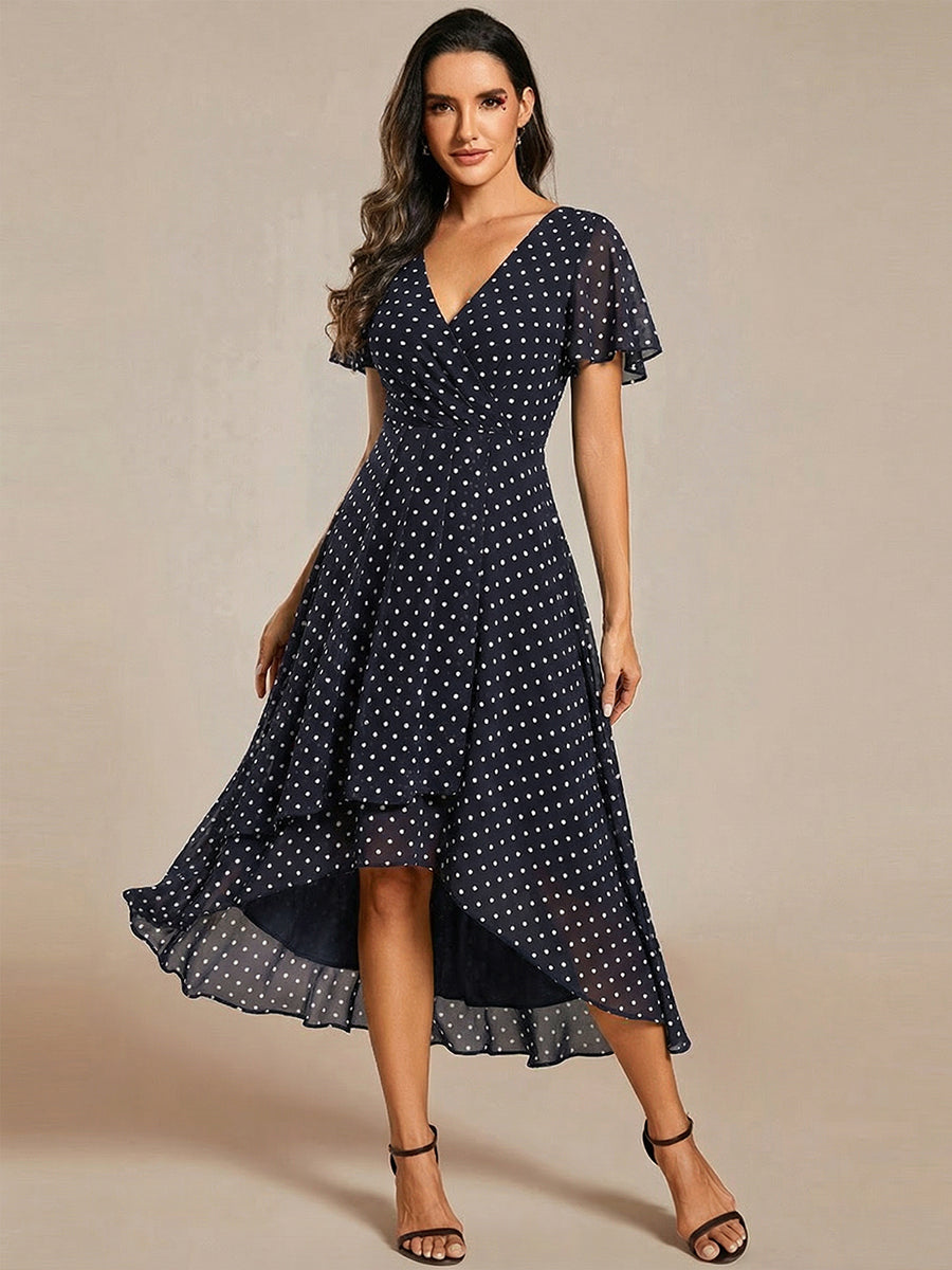 Color=Navy Blue Polka Dots