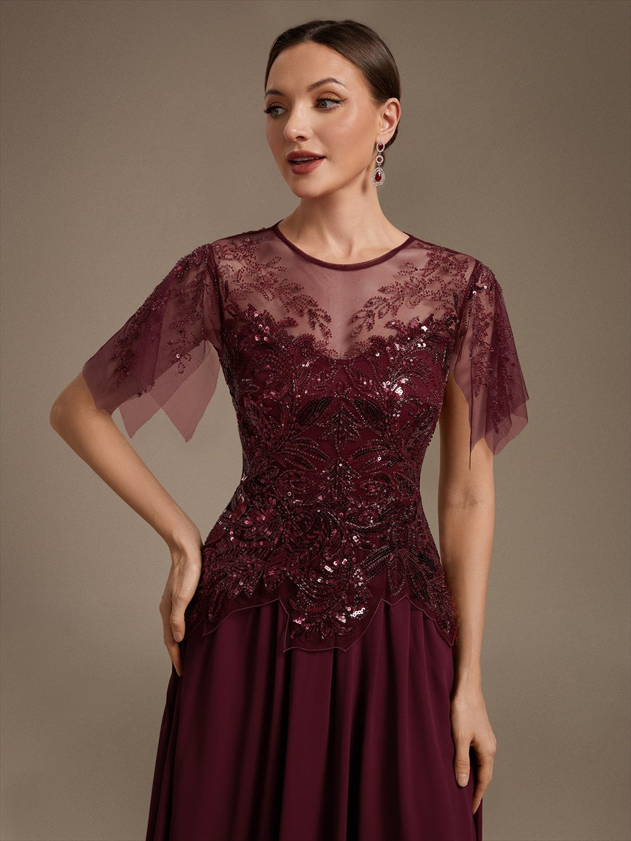 Wholesale Plus Size Short Ruffle-Sleeve Tulle A-Line Round-Neck Wedding Guest Dresses - EG06227BD-R5.jpg