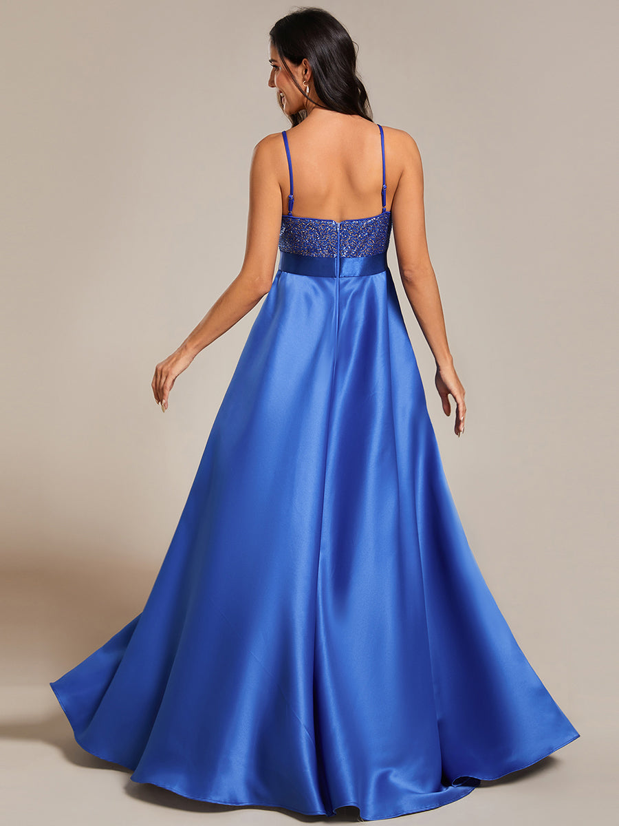 Color=Sapphire Blue | Sexy Backless Sparkly Prom Dresses For Women With Irregular Hem-Sapphire Blue 2