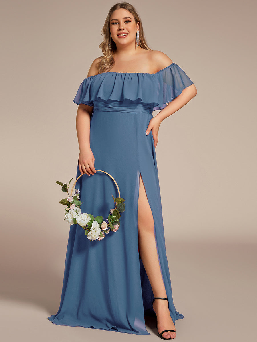 Color= Dusty Blue | womens-a-line-off-shoulder-ruffle-thigh-split-bridesmaid-dresses-es00969-2- Dusty Blue 50