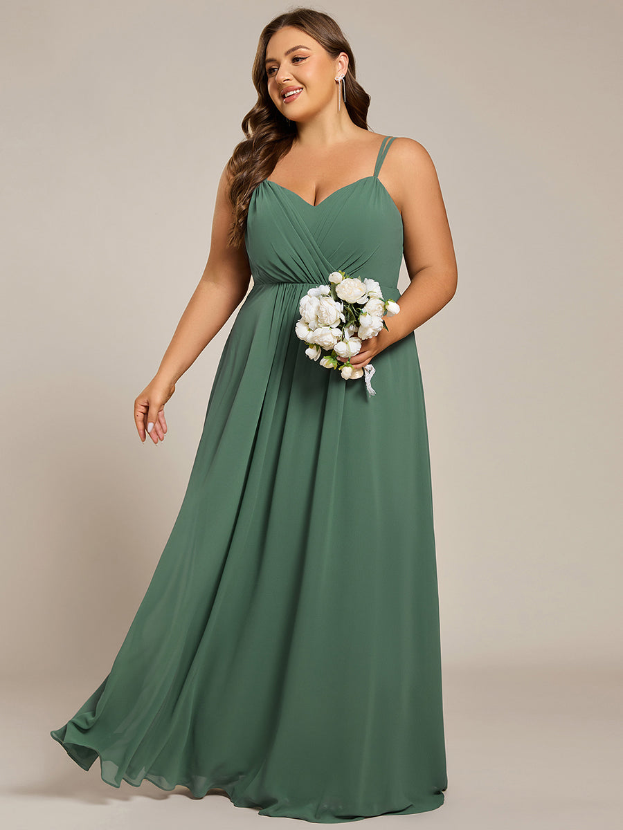 Color=Eucalyptus | One Stop Shop Plus Size Sleeveless V-Neck Appliques A-Line Floor Length Bridesmaid Dresses-Eucalyptus 39