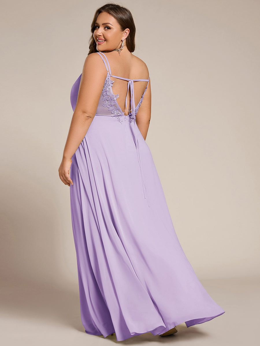Color=Frosted Lilac | Industrial Use Sleeveless V-Neck Appliques A-Line Floor Length Bridesmaid Dresses-Frosted Lilac 10