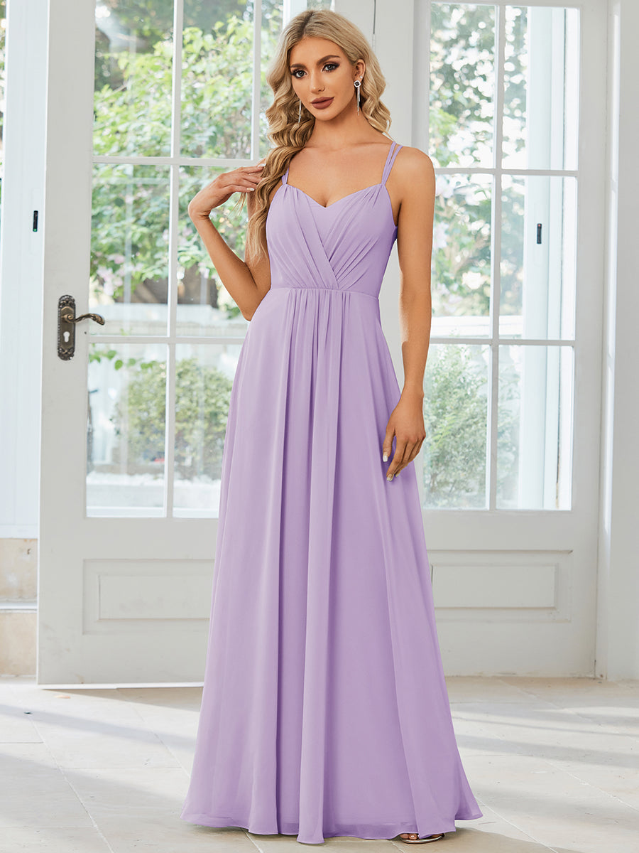 Color=Frosted Lilac | Industrial Use Sleeveless V-Neck Appliques A-Line Floor Length Bridesmaid Dresses-Frosted Lilac 1