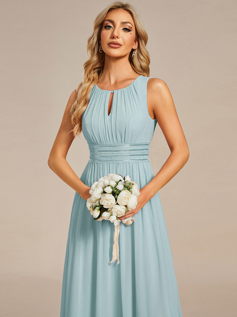 Color=Sky Blue | Commercial Wholesale Sleeveless Embroidered Round Neck A-Line Floor Length Bridesmaid Dresses-Sky Blue 3