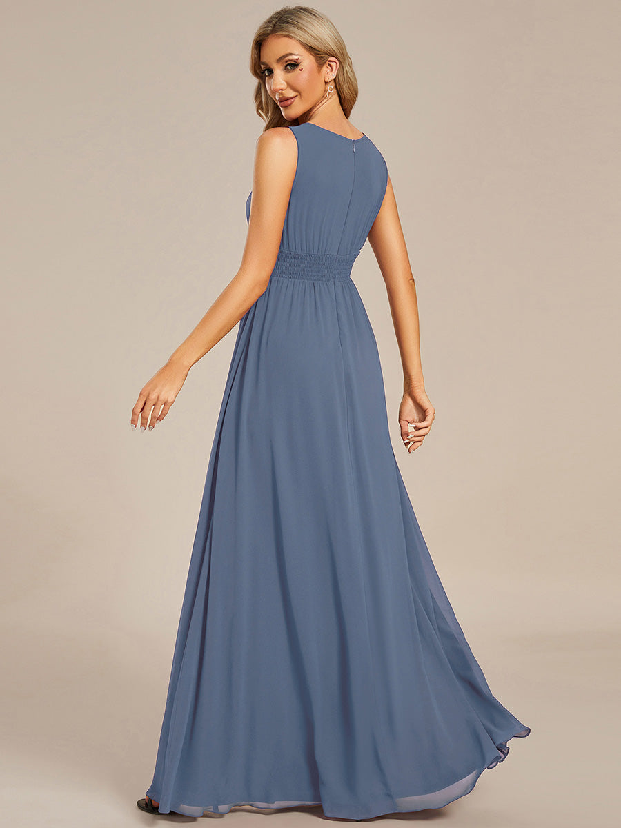 Color=Dusty Blue | B2B-Exclusive Strapless Embroidered A-Line Floor Length Non-Stretch Bridesmaid Dresses-Dusty Blue 27
