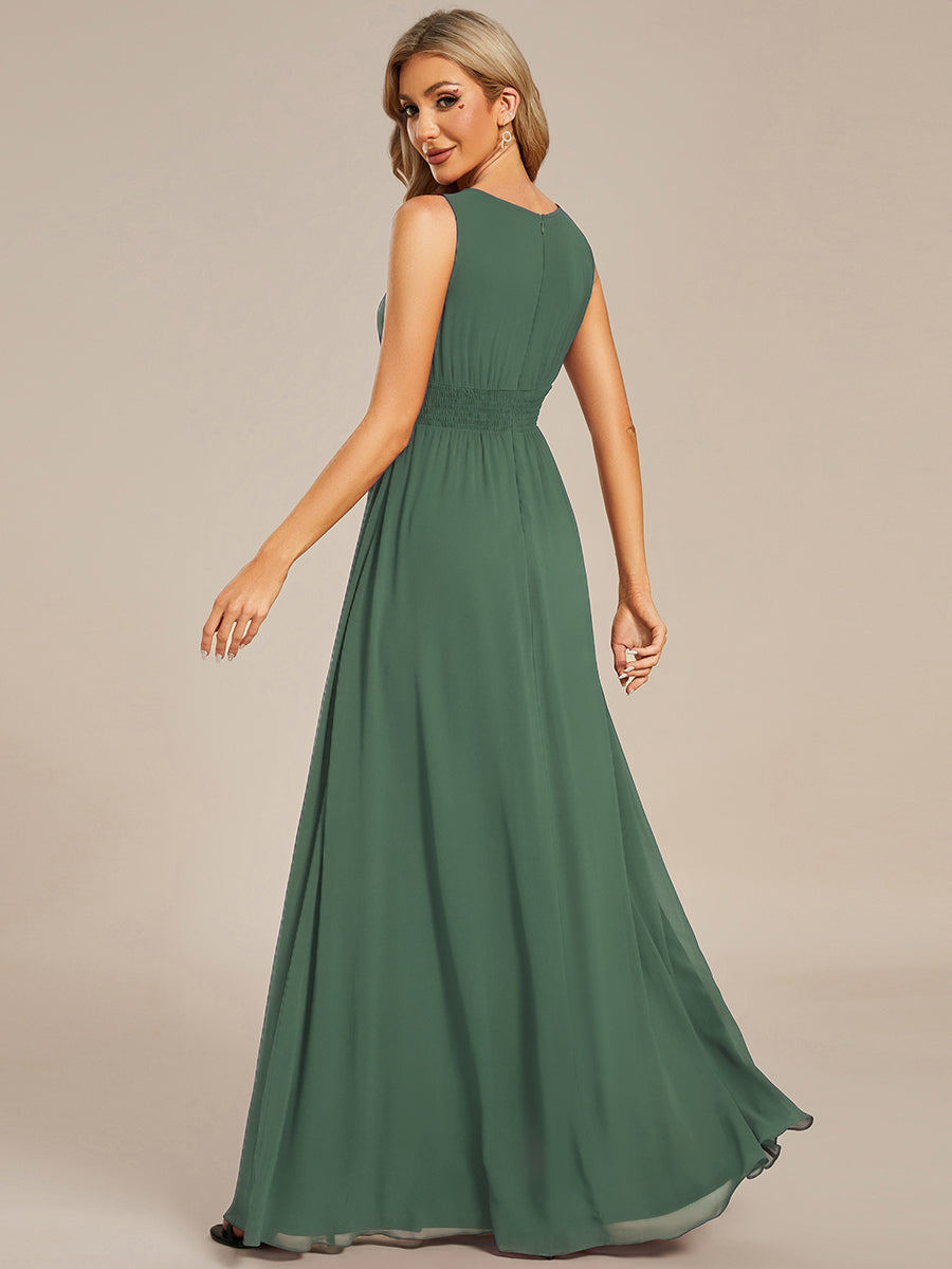 Color=Eucalyptus Green | B2B-Exclusive Strapless Embroidered A-Line Floor Length Non-Stretch Bridesmaid Dresses-Eucalyptus Green 32