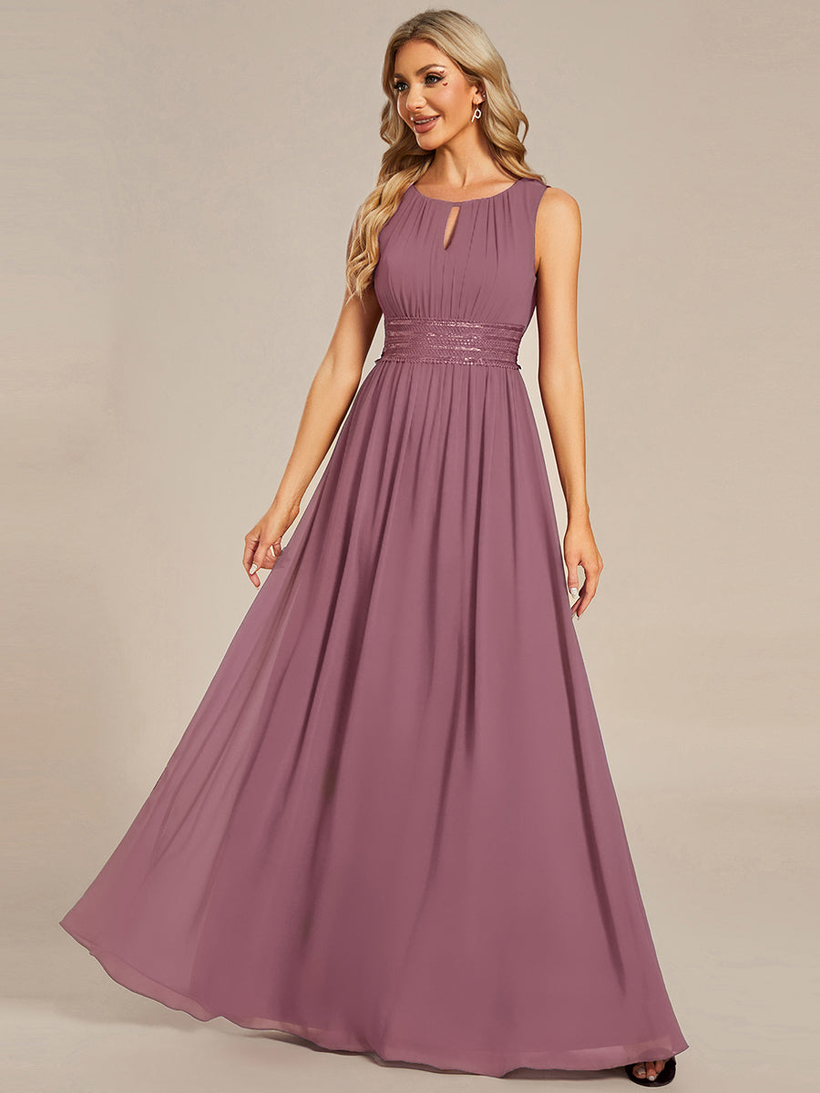 Color=Purple Orchid | Wholesale Sleeveless Embroidered Round Neck A-Line Floor Length Bridesmaid Dresses-Purple Orchid 11