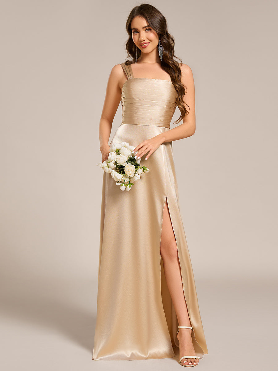 fishtail bridesmaid dresses Aureia Elegant Chiffon Overlay Ruffle Decor Fishtail Bridesmaid Dress