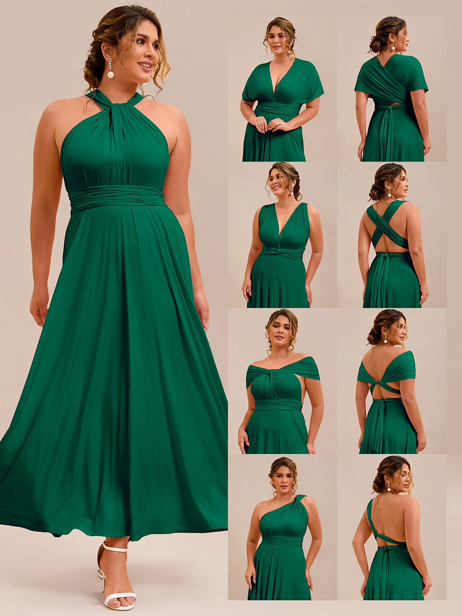 Color=Dark Green | Wear More Than One Garment Chiffon Bridesmaid Dresses-Dark Green 14