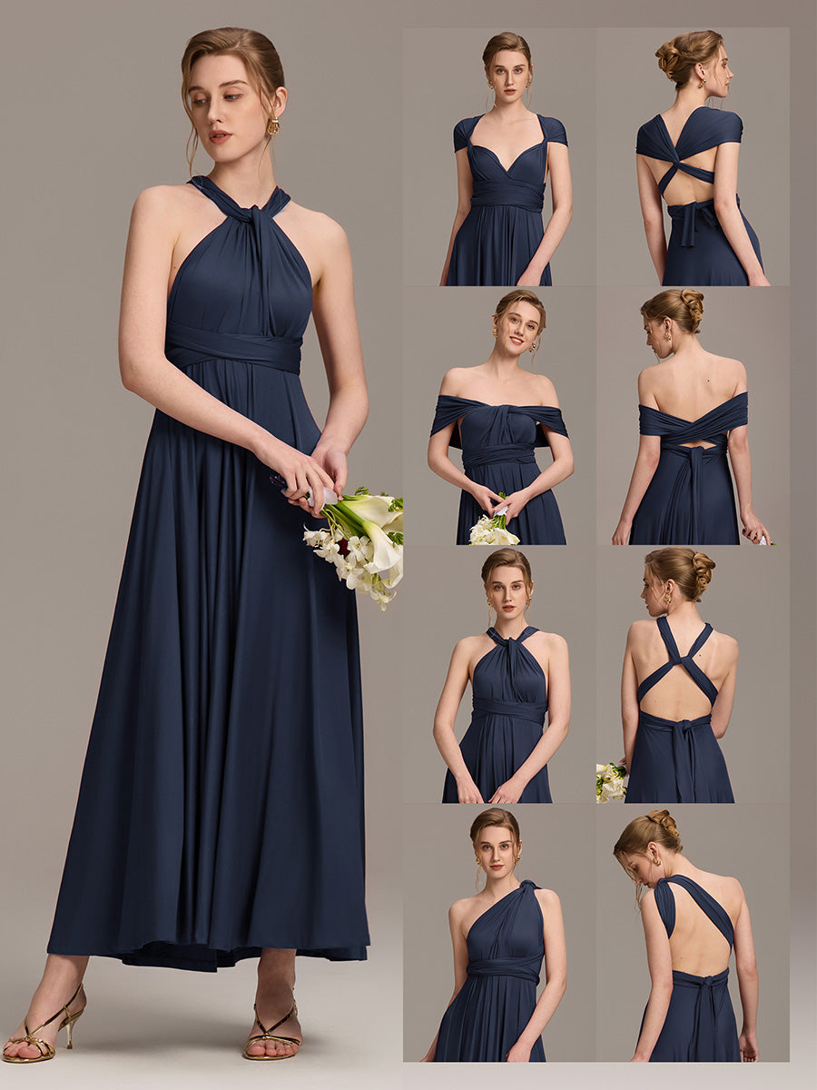 Color=Navy Blue | Wear More Than One Garment Chiffon Bridesmaid Dresses-Navy Blue 17