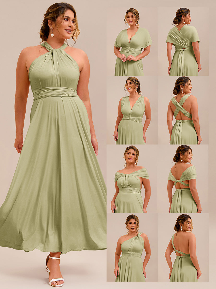 Color=Sage Green | Wear More Than One Garment Chiffon Bridesmaid Dresses-Sage Green 20