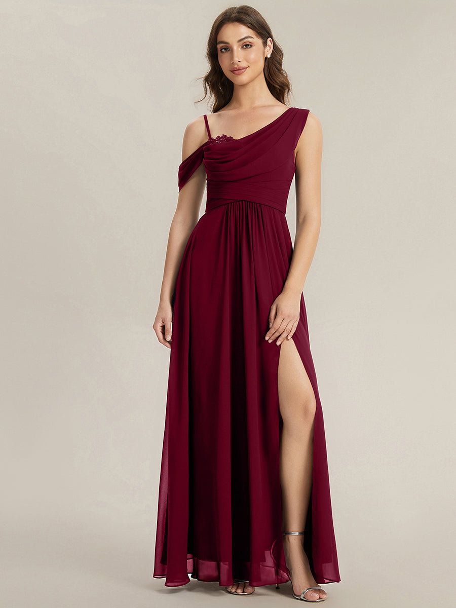 One Stop Shop Plus Size Sleeveless Cowl Neck A-Line Chiffon Maxi Bridesmaid Dresses - ES02663BD-R.jpg