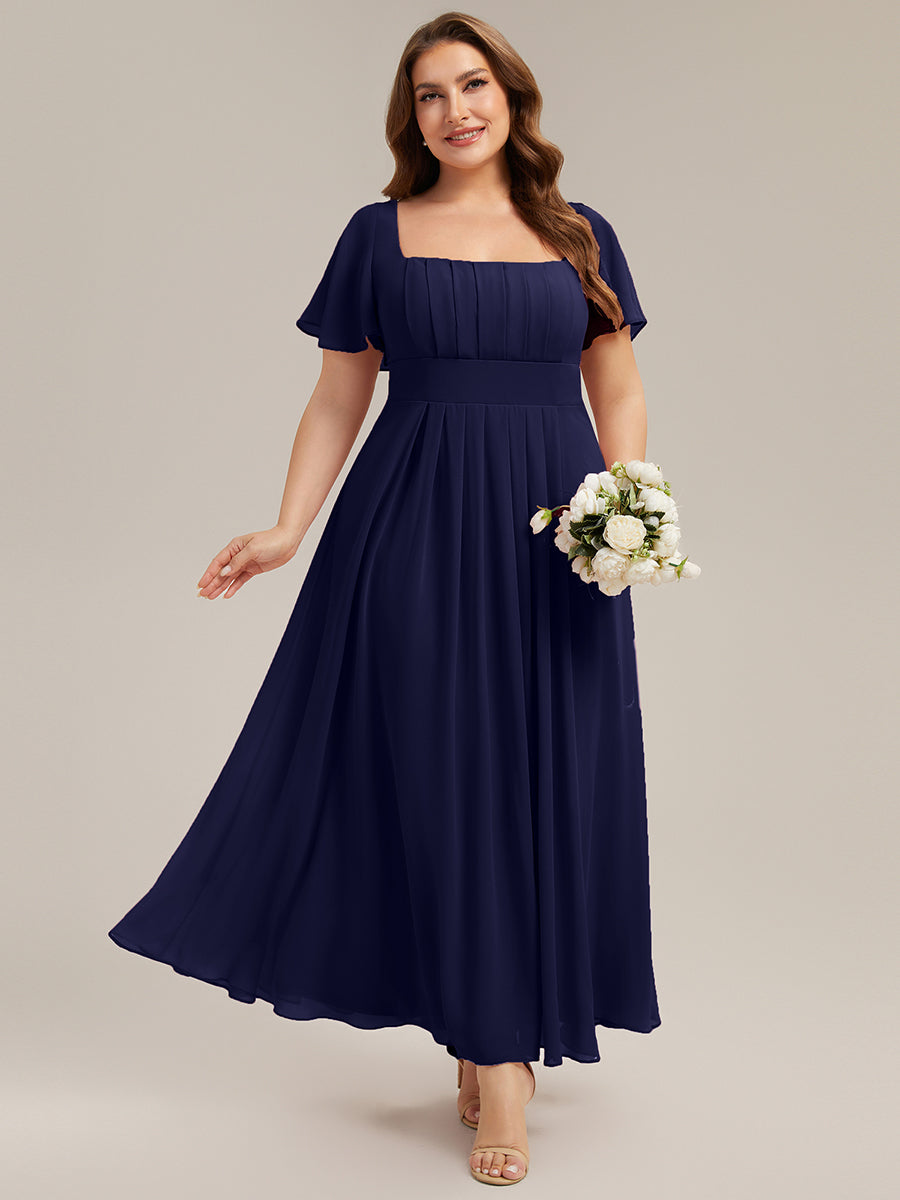 Color=Navy Blue | Bulk Order Short Sleeve Ruffle Backless Ruched A-Line Maxi Bridesmaid Dresses-Navy Blue 26