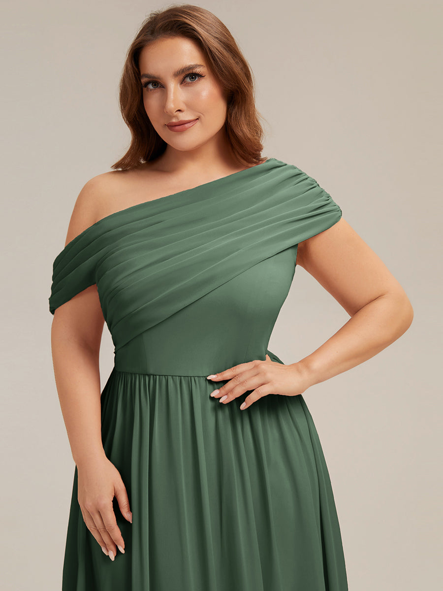 Color=Eucalyptus | Wholesale Asymmetrical Off Shoulder Gathered A-Line Floor Length Bridesmaid Dresses-Eucalyptus 18