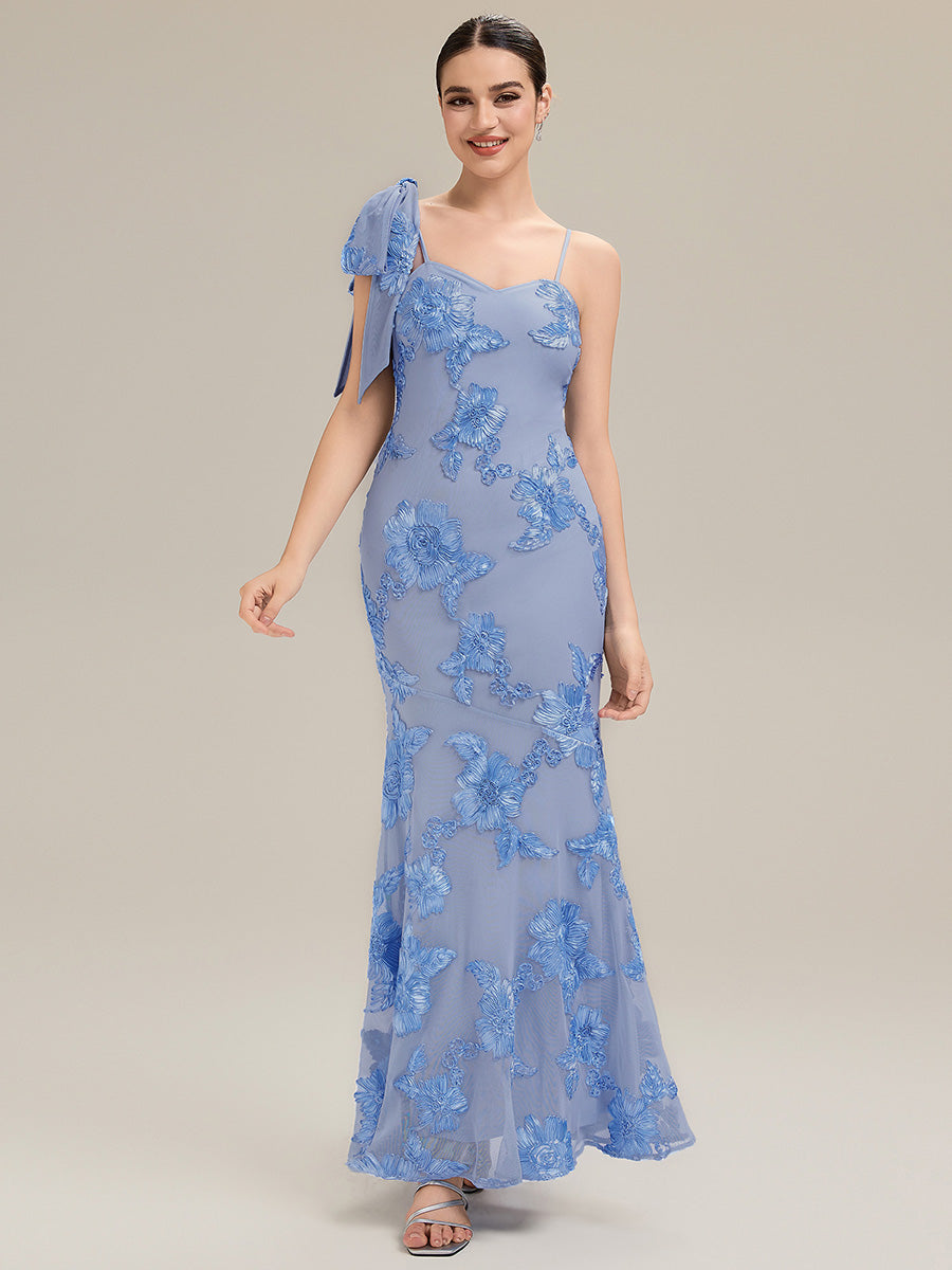 Color=Ice Blue | Custom Made Sleeveless Floral Jacquard Cowl Neck Fishtail Floor Length Evening Dresses-Ice Blue 13