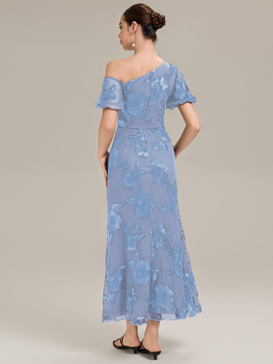 Color=Ice Blue | Custom Solutions Strapless Asymmetrical Fishtail High Stretch Maxi Evening Dresses-Ice Blue 13