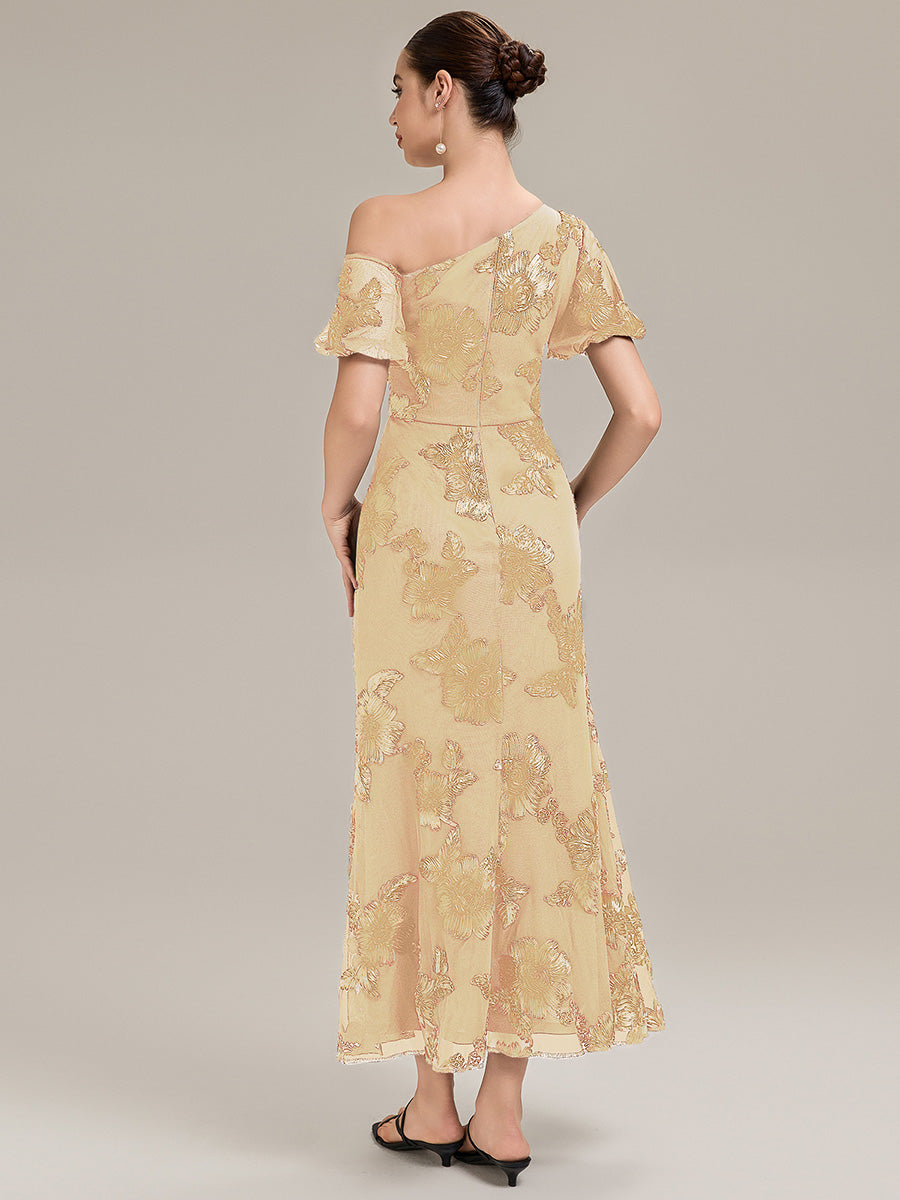 Color=Yellow | Custom Solutions Strapless Asymmetrical Fishtail High Stretch Maxi Evening Dresses-Yellow 22