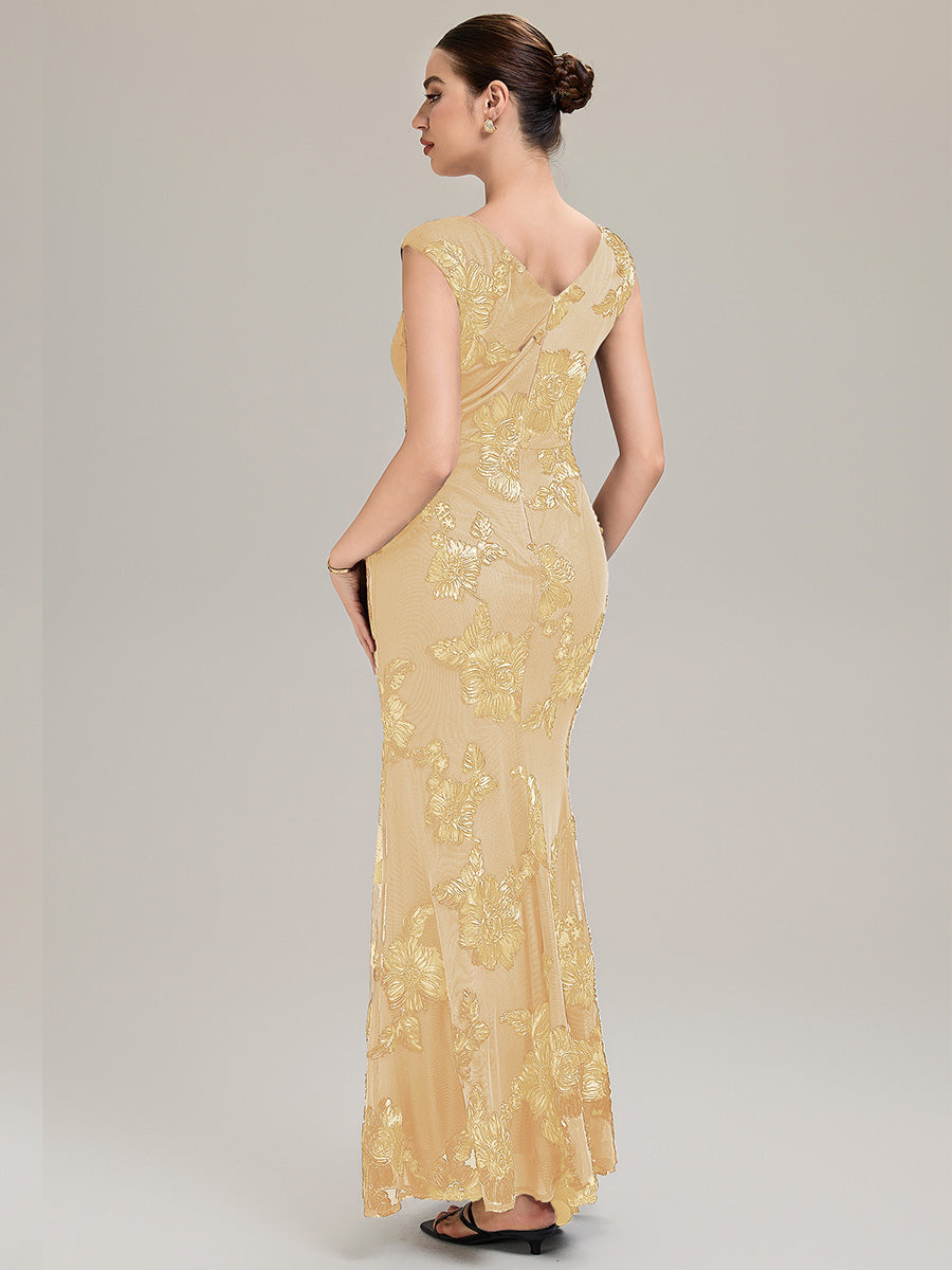 Color=Yellow | Custom Solutions Sleek One Shoulder Fishtail Midi Dress with Back Zipper Evening Dresses-Yellow 22