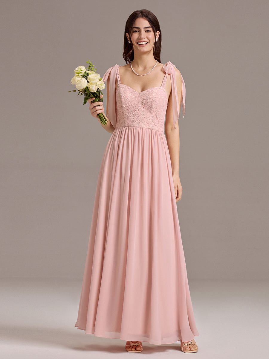 Bulk Custom Chiffon Bridesmaid Dresses | Adjustable Neckline & Bow Back Bulk Custom Chiffon Bridesmaid Dresses | Adjustable Neckline & Bow Back