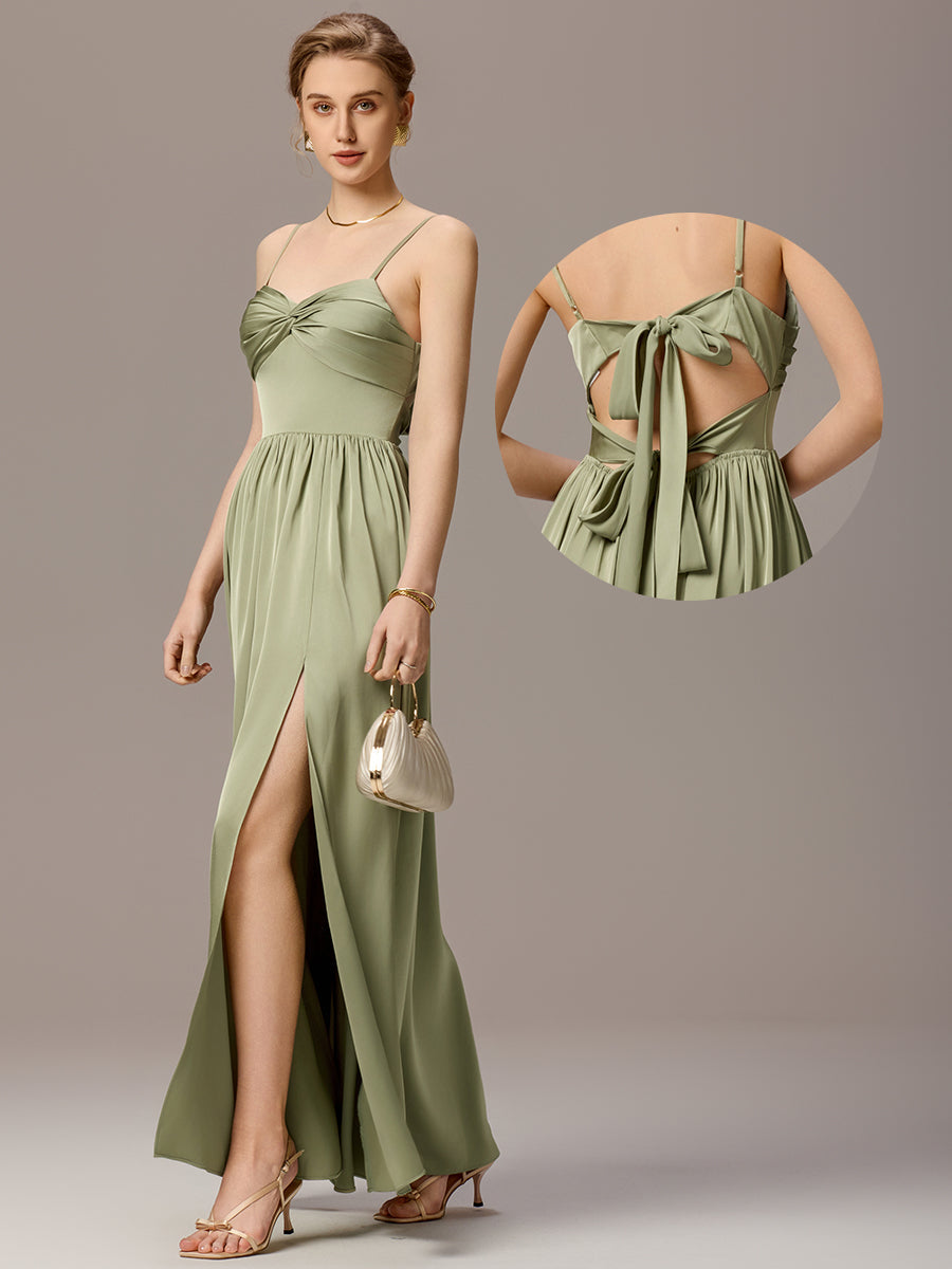 Custom Backless A-Line Floor Length Bridesmaid Dress with Sweetheart Neckline Custom Backless A-Line Floor Length Bridesmaid Dress with Sweetheart Neckline