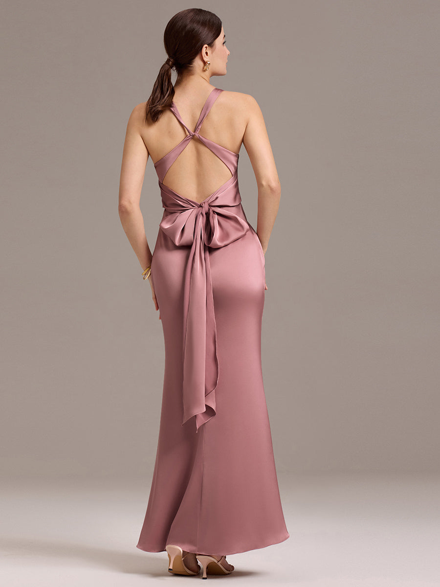 Color=Purple Orchid | Custom Solutions Sleeveless Deep V-Neck Backless Mermaid Floor Length Bridesmaid Dresses-Purple Orchid 3