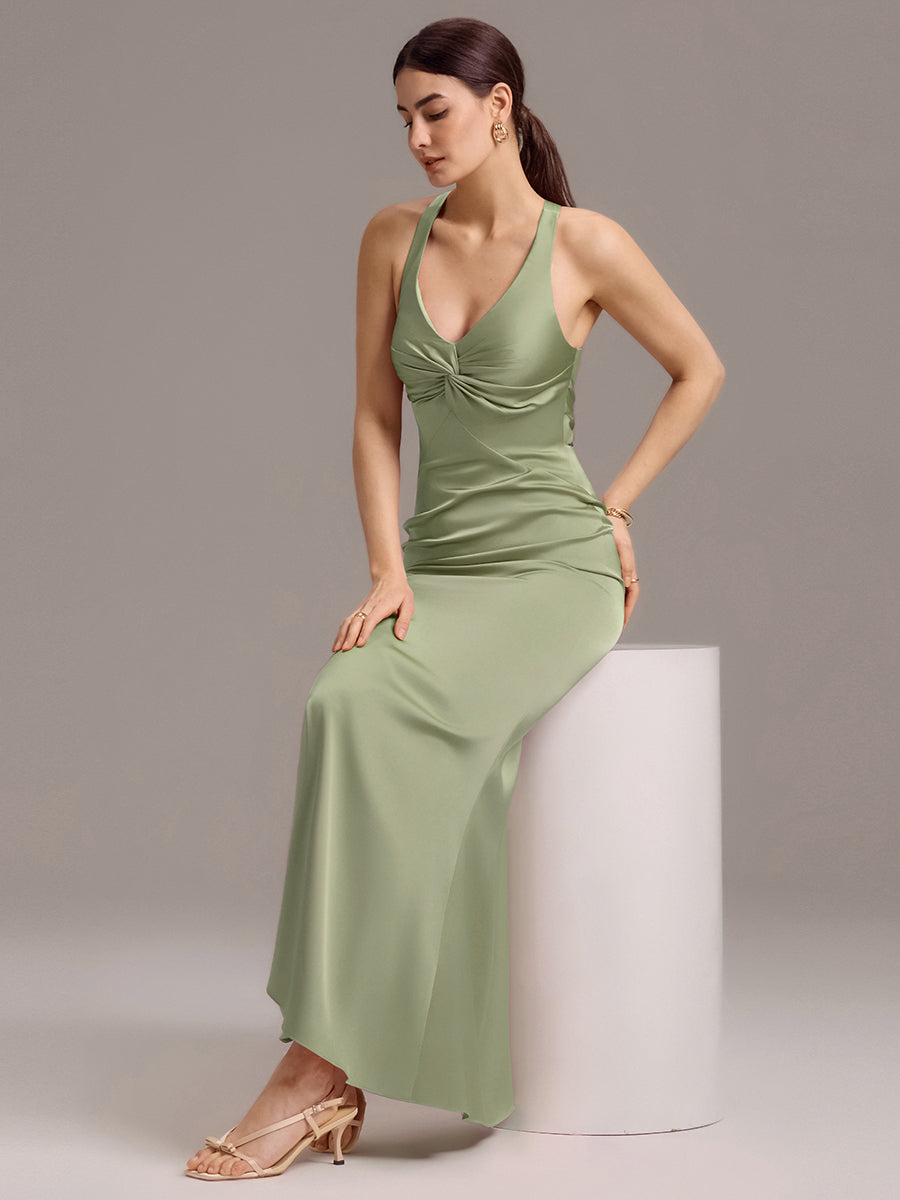 Color=Sage Green | Custom Solutions Sleeveless Deep V-Neck Backless Mermaid Floor Length Bridesmaid Dresses-Sage Green 15