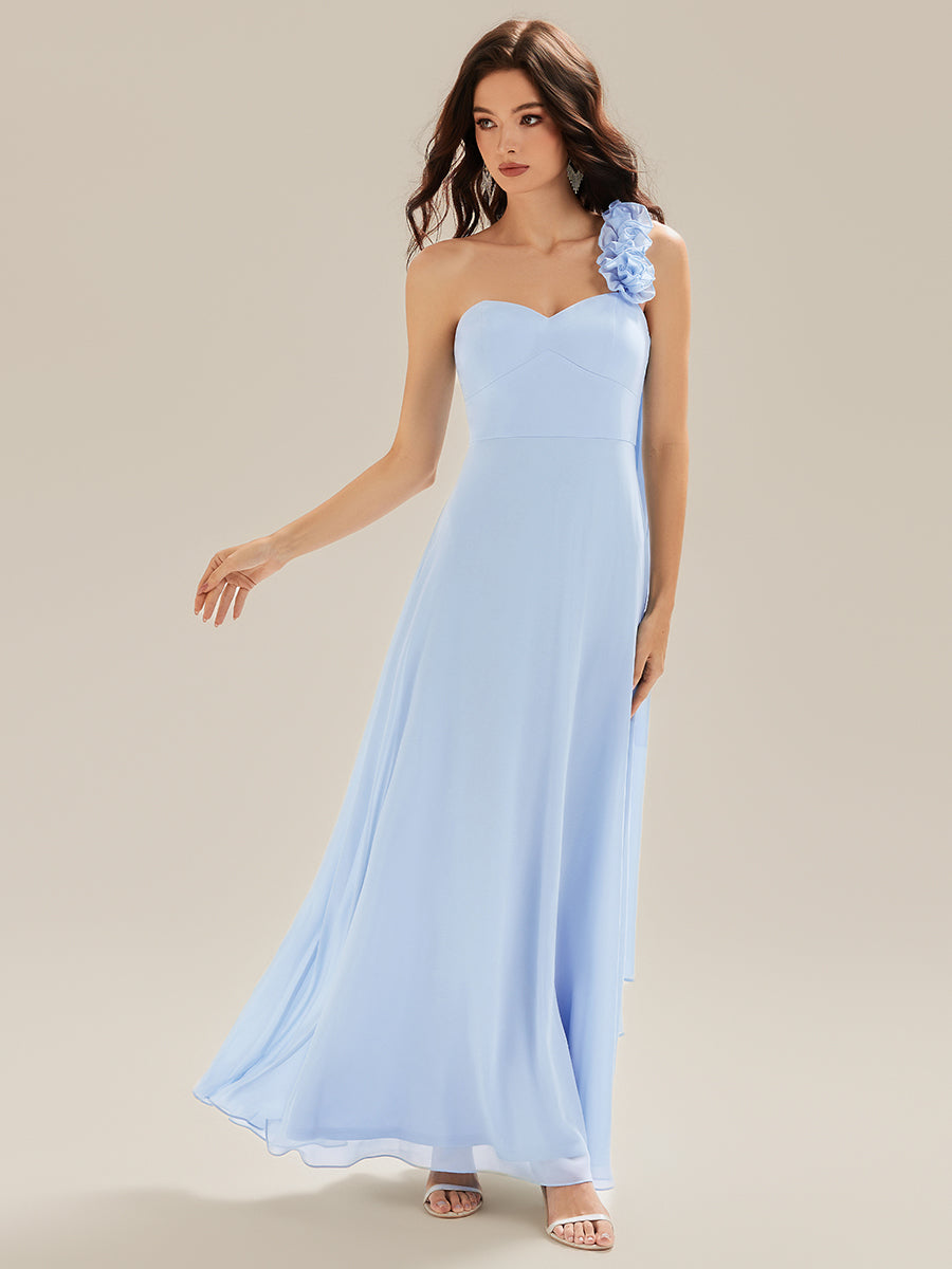 Color=Ice Blue | Sleeveless One Shoulder Floral A-Line Floor Length Bridesmaid Dresses-Ice Blue 11
