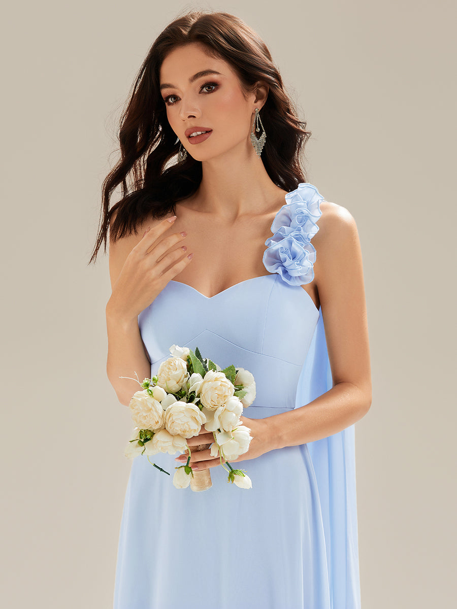 Color=Ice Blue | Sleeveless One Shoulder Floral A-Line Floor Length Bridesmaid Dresses-Ice Blue 9