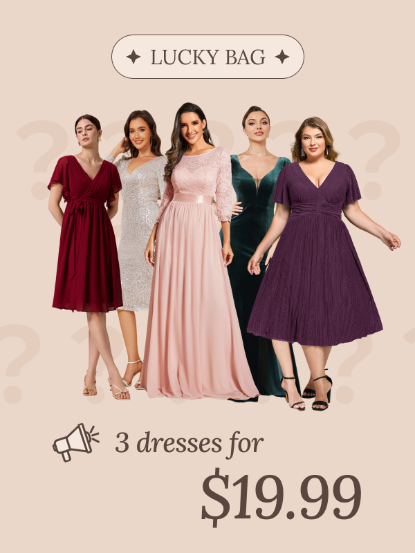 Ever-Pretty Lucky Bag: 3 Dresses for $19.99 Ever-Pretty Lucky Bag: 3 Dresses for $19.99