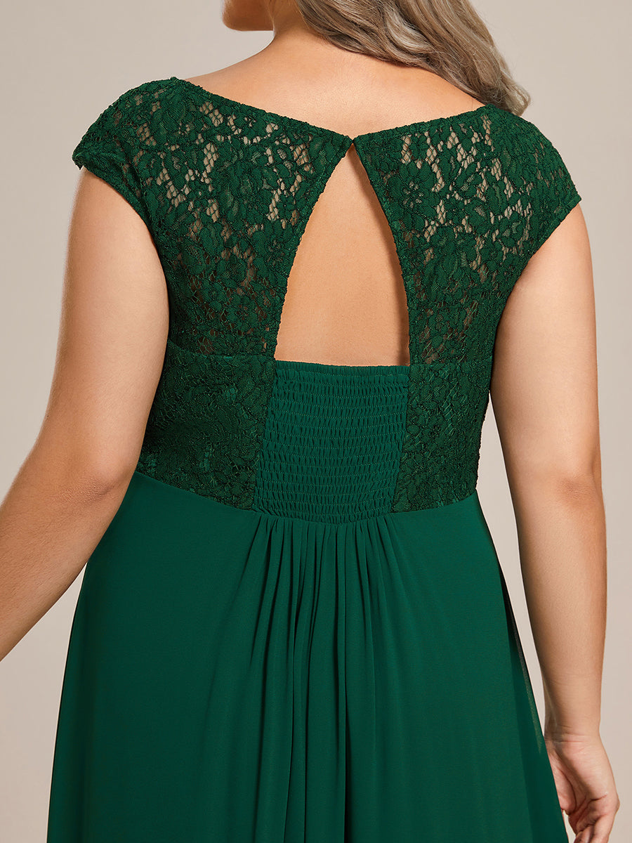 Color=Dark Green | Plus Maxi Long Hollow Lace Wholesale Evening Dresses-Dark Green 9