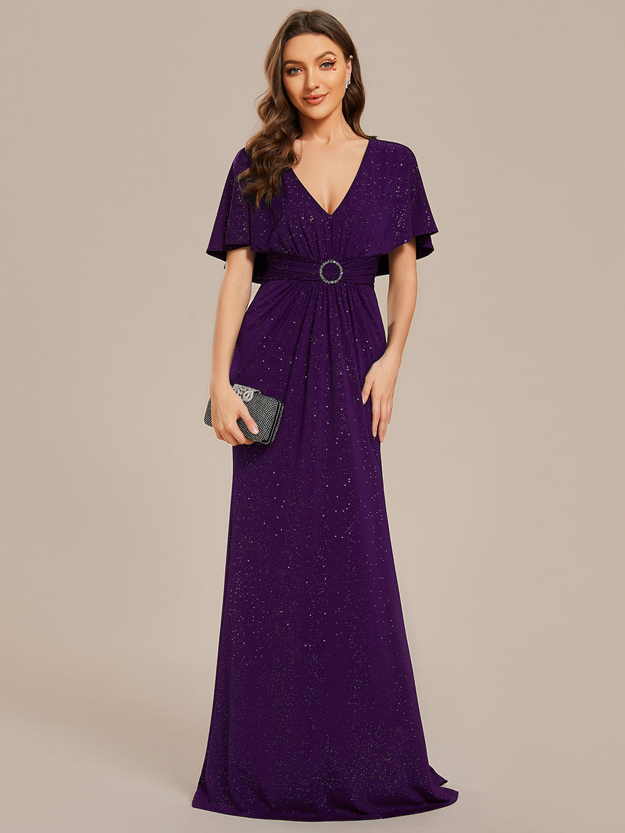 Color=Dark Purple | Plus Glitter Split Wholesale Evening Dresses-Dark Purple 1