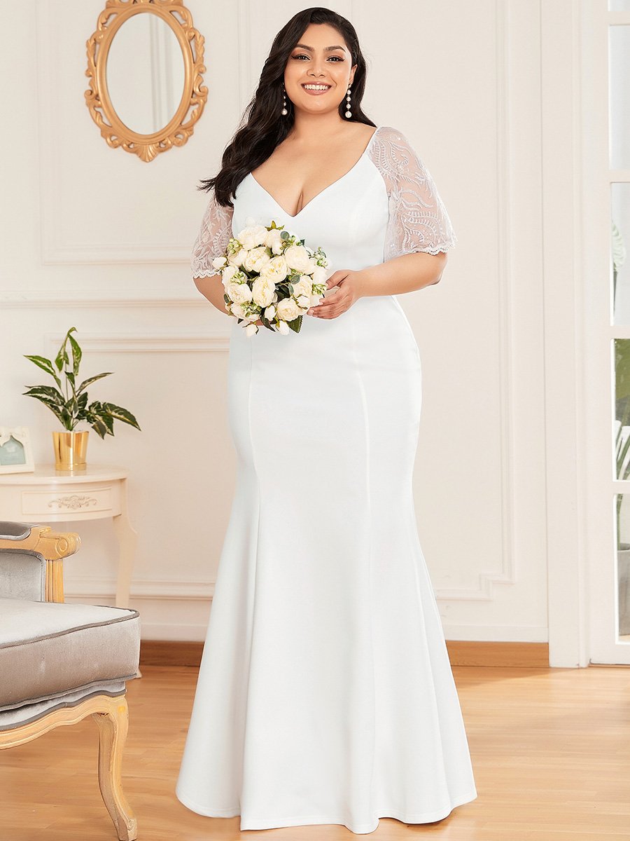 Color=Cream | Sexy Maxi V Neck Wholesale Party Dress With Flare Sleeves-Cream 6