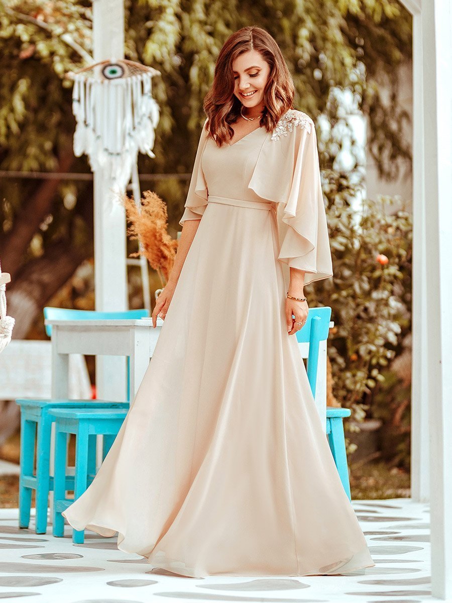 Elegant Chiffon Bridesmaid Dresses Floor Length A-Line Elegant Chiffon Bridesmaid Dresses Floor Length A-Line