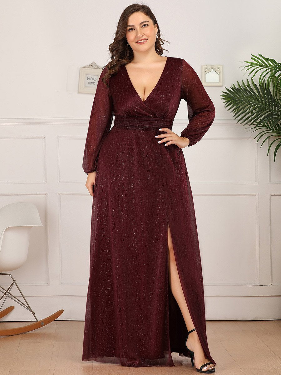 Wholesale Plus Size Evening Gowns for Women Long Sleeve Empire Waist Wholesale Plus Size Evening Gowns for Women Long Sleeve Empire Waist