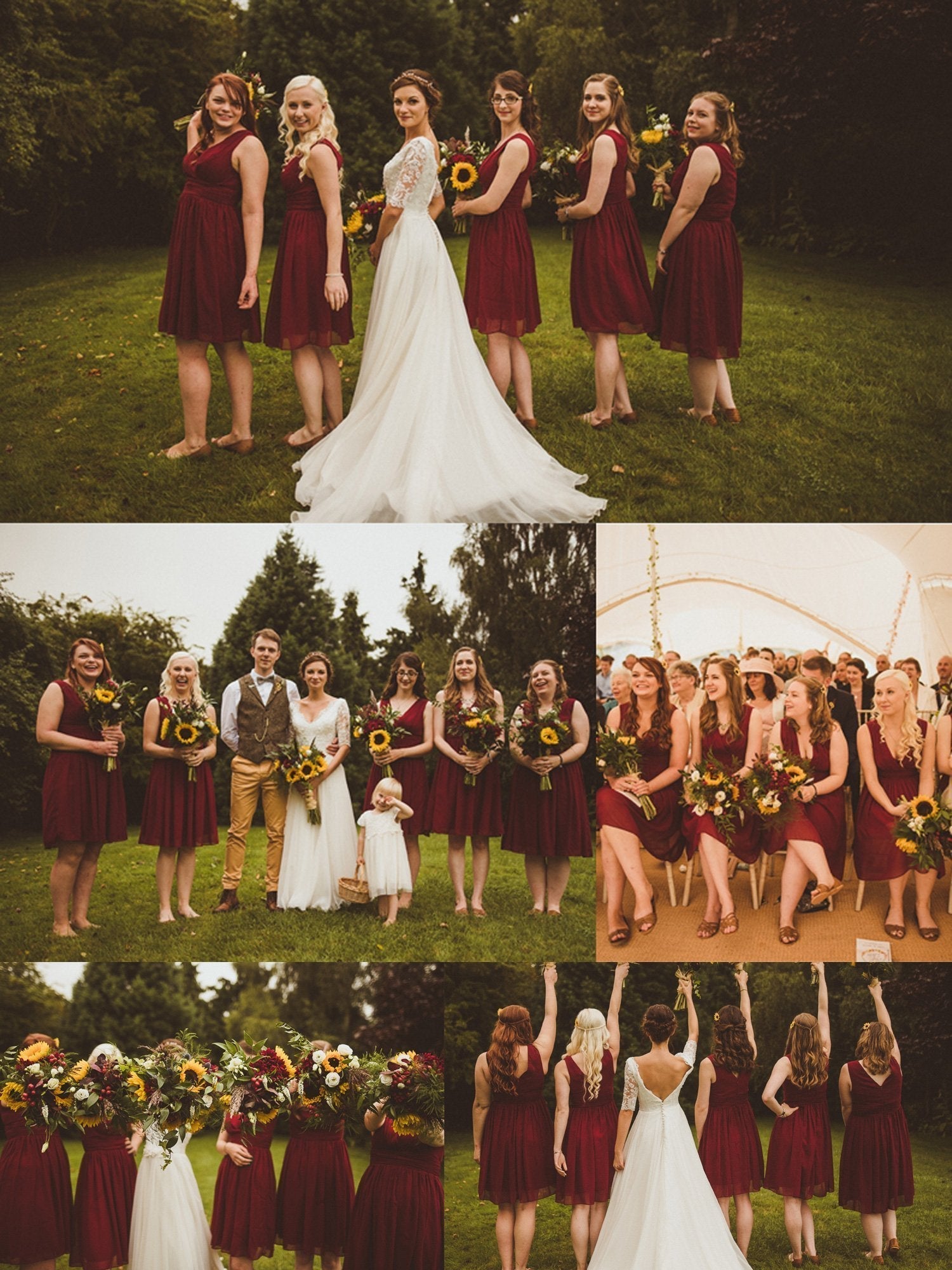 Color=Burgundy | Double V-Neck Short Party Dress Ep03989-Burgundy 5