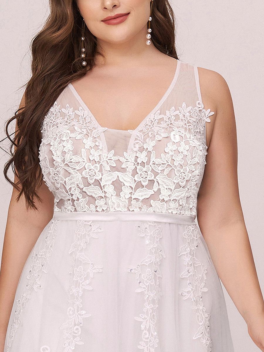Color=White | Women'S Fashion V Neck Sleeveless Long Evening Party Dresses-White 3