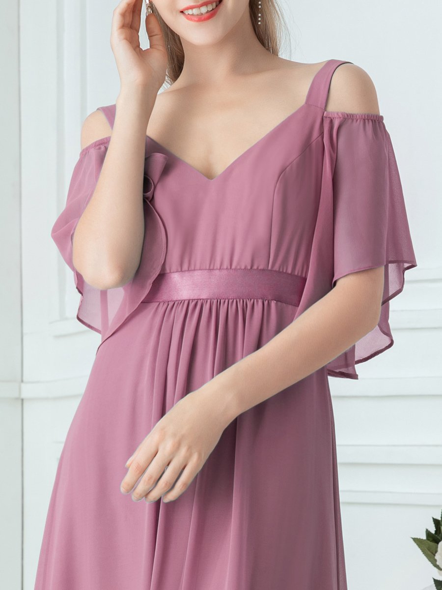 Color=Purple Orchid | Women'S A-Line Off Shoulder Floor Length Bridesmaid Dresses Ep07871-Purple Orchid 10