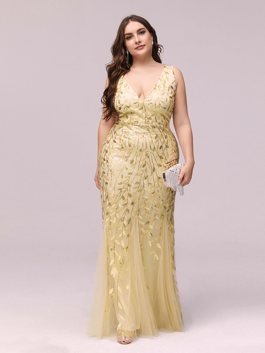 Color=Gold | plus-size-sequin-fishtail-wholesaleevening-dresses-for-women-epp7886-Gold 3