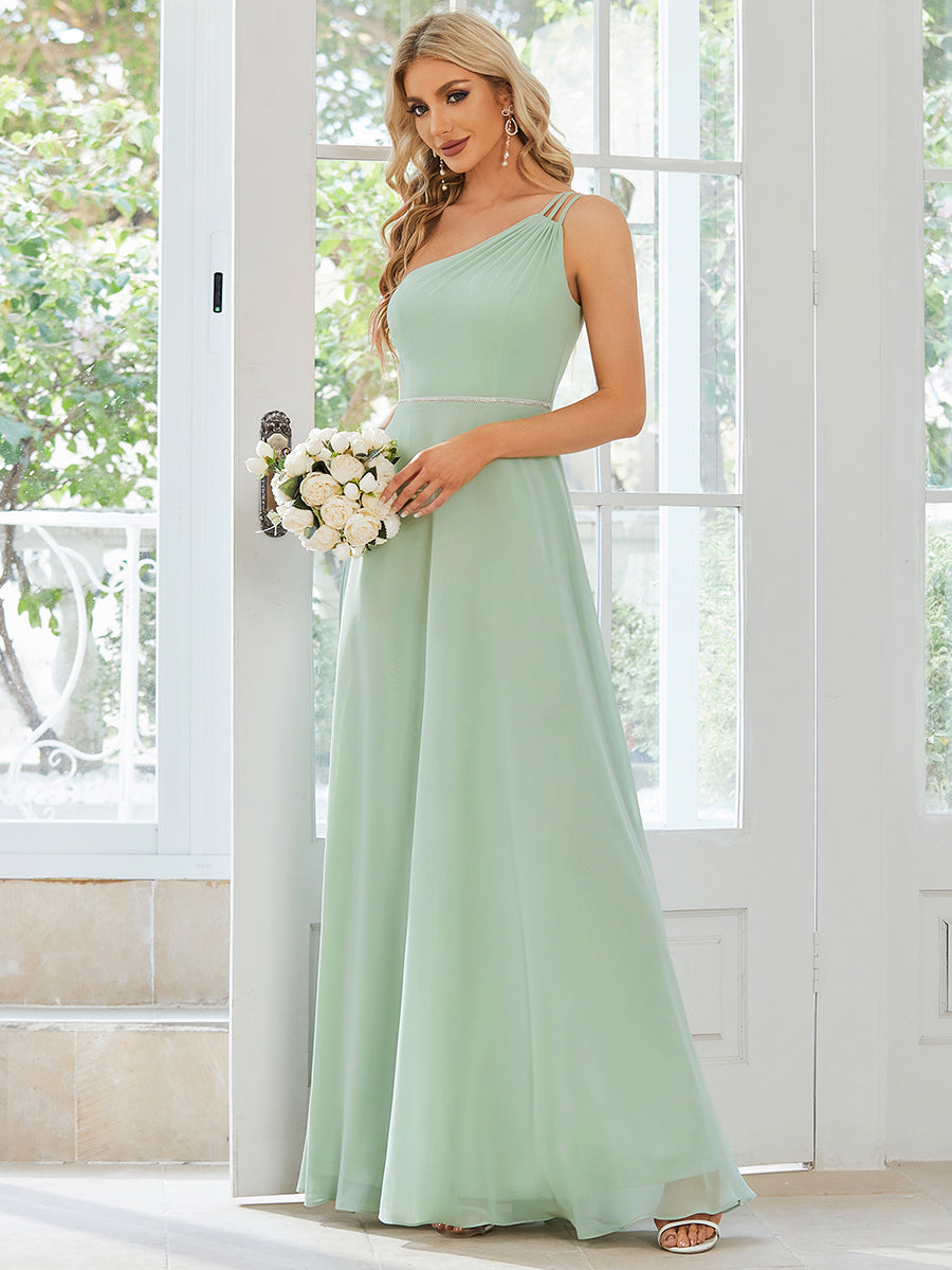 One Shoulder Beaded Chiffon Wholesale Bridesmaid Dresses One Shoulder Beaded Chiffon Wholesale Bridesmaid Dresses