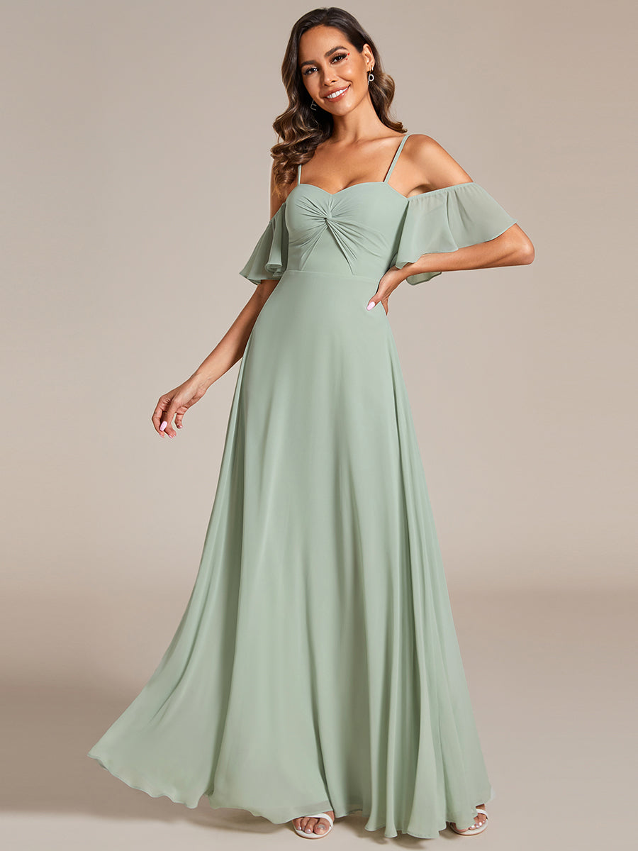 Maxi Long Cold Shoulder Wholesale Bridesmaid Dresses With Short Sleeve Maxi Long Cold Shoulder Wholesale Bridesmaid Dresses With Short Sleeve