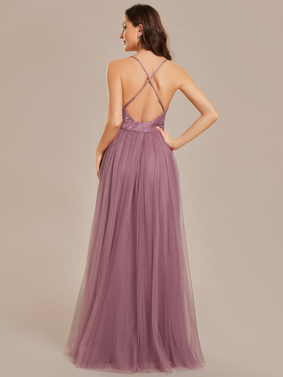 Color=Orchid | Maxi Long Sequin Wholesale Evening Dress with Long Sleeves-Orchid 7